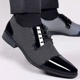 PATENT CAP TOE OXFORD FOR MEN