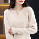 Eugénie | Pull douillet à col V