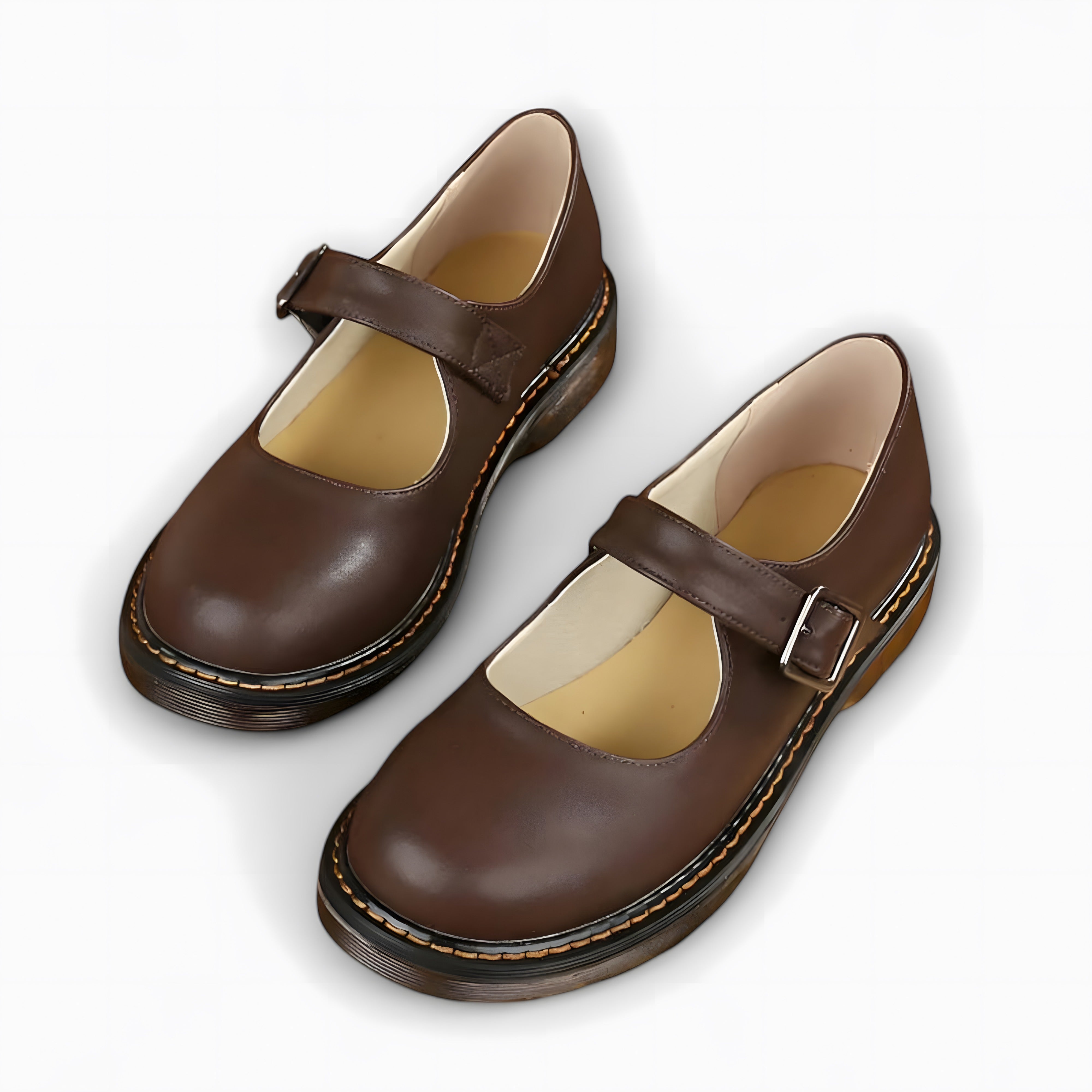 Claire | Chaussures à brides orthopédiques femme Marron