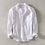 MINIMALIST LINEN SHIRT FOR MEN