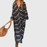 Manon — Robe Maxi Rayée Boho Élégante