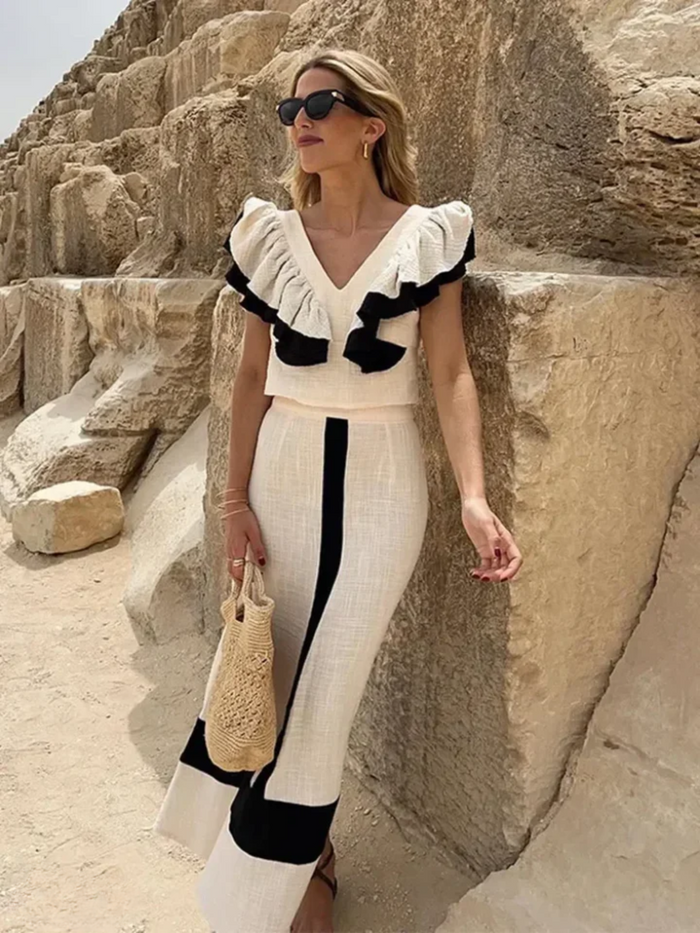 Ensemble Élégant en Deux Pièces