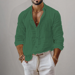 LINEN BLEND SHIRT FOR MEN