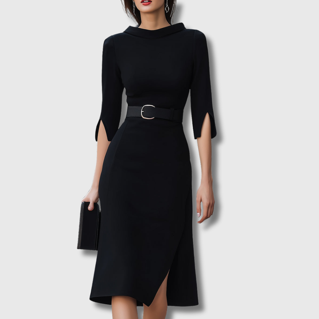 Julie — Robe Midi Noire
