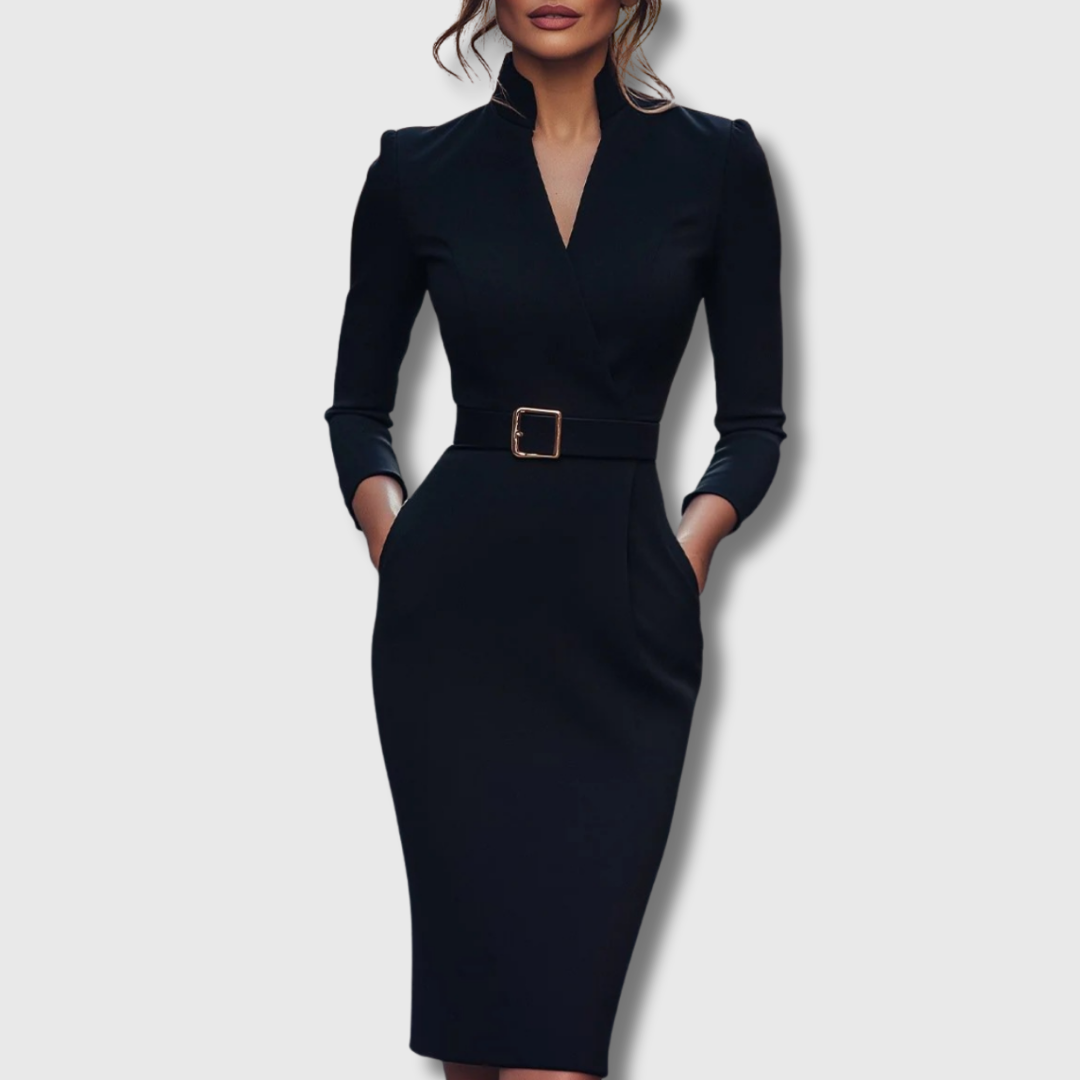Camille — La Robe Maxi Power Ceinturée