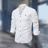 Marcky | Stand-up collar slim-fit shirt