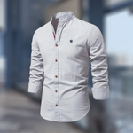 Marcky | Stand-up collar slim-fit shirt