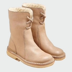 Bottes pour hommes en cuir imperméable avec doublure en laine