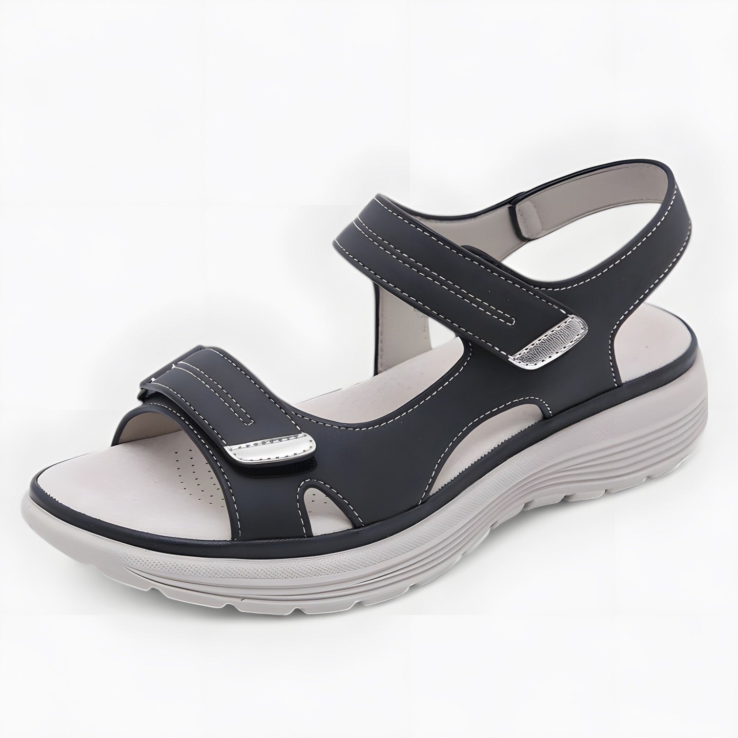 Heidi | Sandales orthopédiques femme élégantes Noir