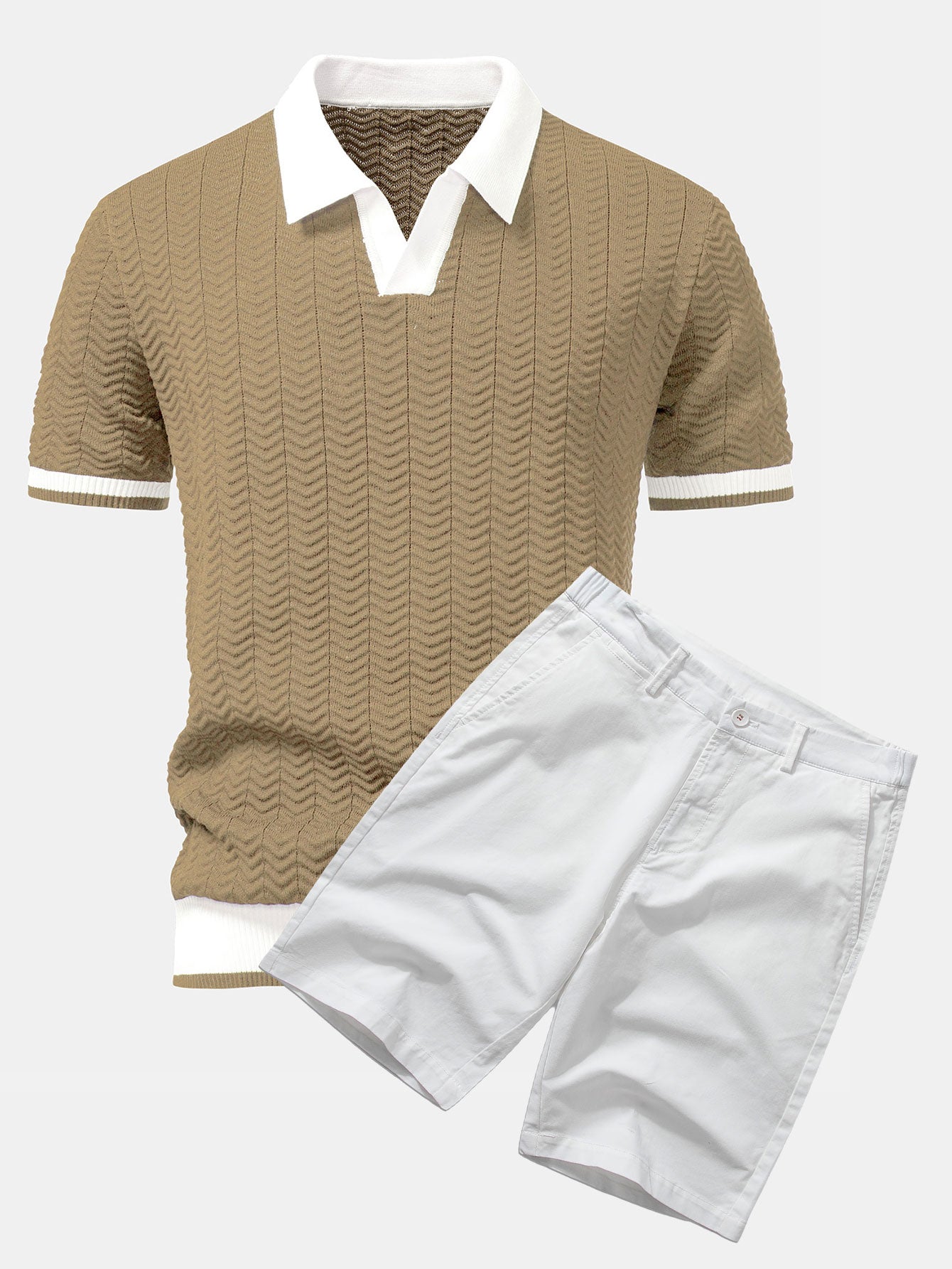 Tan & White / XS