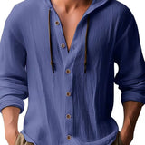 HOODED LONG SLEEVE SHIRT FOR MEN