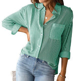Justine | Blouse rayée habillée