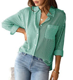 Justine | Blouse rayée habillée