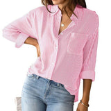 Justine | Blouse rayée habillée