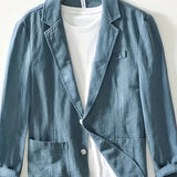 LAPEL COTTON JACKET FOR MEN