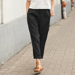 Agnès | Pantalon à taille élastiquée et plis
