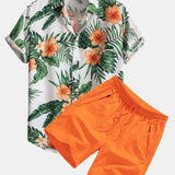 Ensemble Apolline — chemise à imprimé tropical & short de bain