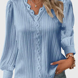Berthe | Blouse à manches bouffantes et col V