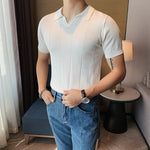 V-Neck Knit Polo