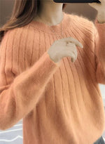 Hortense | Pull en maille moelleuse à col rond