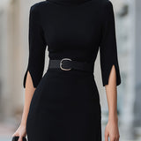 Julie — Robe Midi Noire