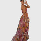 Caroline — Robe Maxi Fleurie