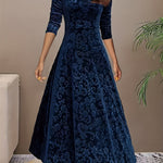 Julie — Robe Maxi Élégante à Motifs