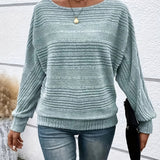 Mireille | Pull en maille côtelée à manches chauve-souris