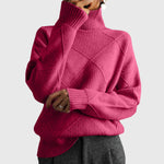 Agnès | Pull à col roulé à motif géométrique