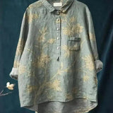 Mélodie | Blouse vintage à imprimé romantique
