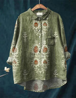 Mélodie | Blouse vintage à imprimé romantique