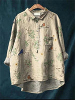 Mélodie | Blouse vintage à imprimé romantique