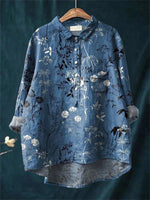 Mélodie | Blouse vintage à imprimé romantique