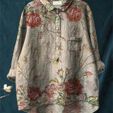 Mélodie | Blouse vintage à imprimé romantique