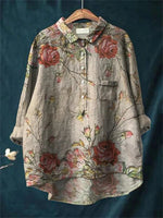 Mélodie | Blouse vintage à imprimé romantique
