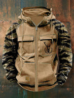 CLEAN MULTI-POCKET ZIP HOODIE FOR MEN