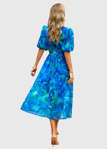 Robe Midi Florale Flatteuse