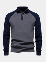 ZIPPERED PULLOVER FOR MEN