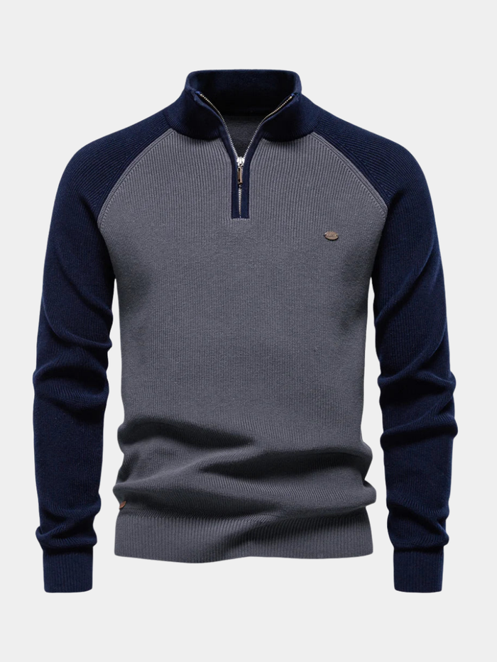 Pull zippé pour homme