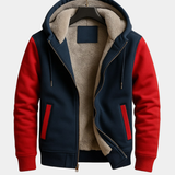 DOUBLE-LAYERED HOODED JACKET FOR MEN