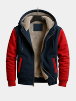 DOUBLE-LAYERED HOODED JACKET FOR MEN