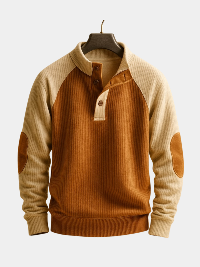 Pull en maille torsadée pour homme