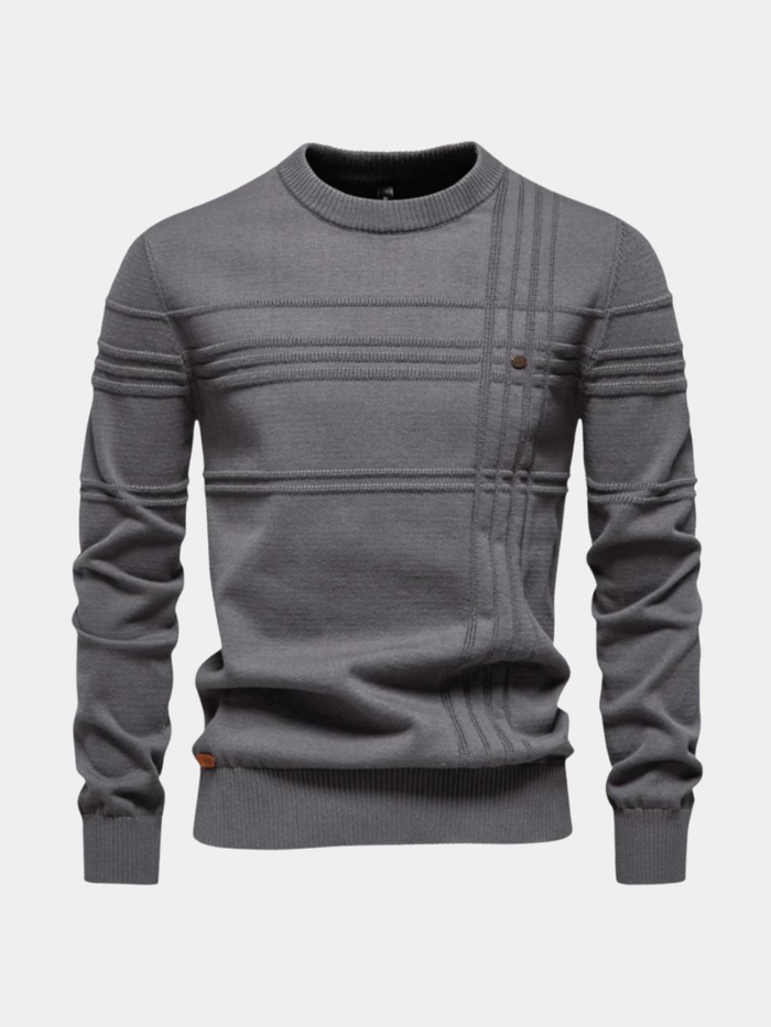 Pull à rayures pour homme