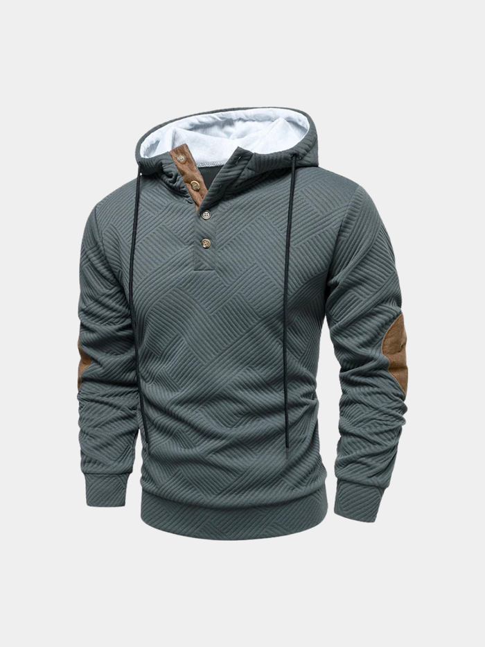 Pull demi-boutonné coupe slim pour homme