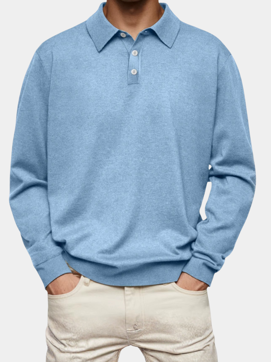 LONG SLEEVE POLO SHIRT FOR MEN