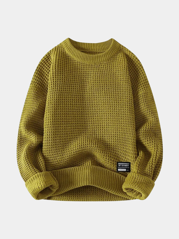 Pull en maille texturée pour homme