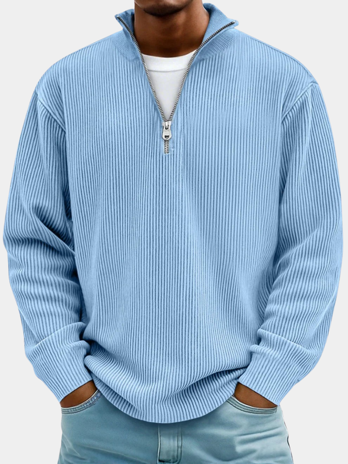 Pull tendance à fermeture éclair