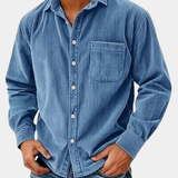 CORDUROY BUTTONED SHIRT FOR MEN
