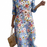 Adèle | Robe féminine décontractée à motif floral