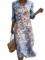 Adèle | Robe féminine décontractée à motif floral